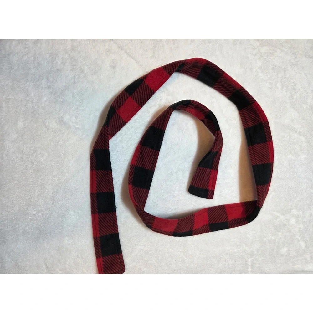 276 WonderShop UNI Size 10 Red Black Buffalo Plaid Fleece Coat Jacket